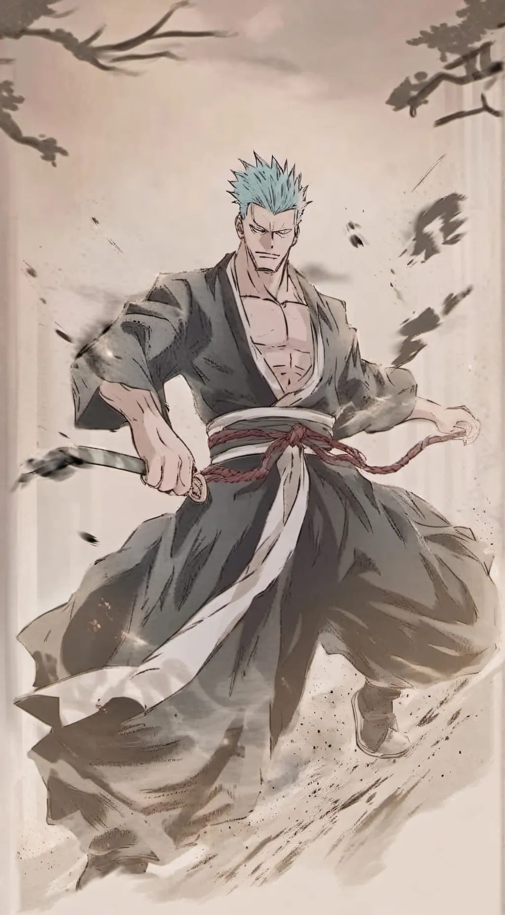 ai character: Zoro background