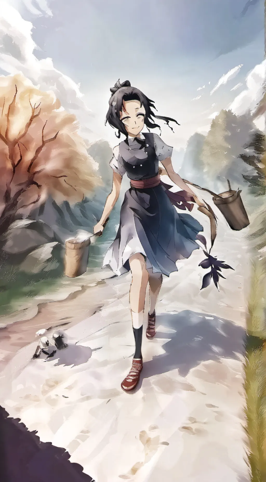 ai character: sk p bandar tinggi background