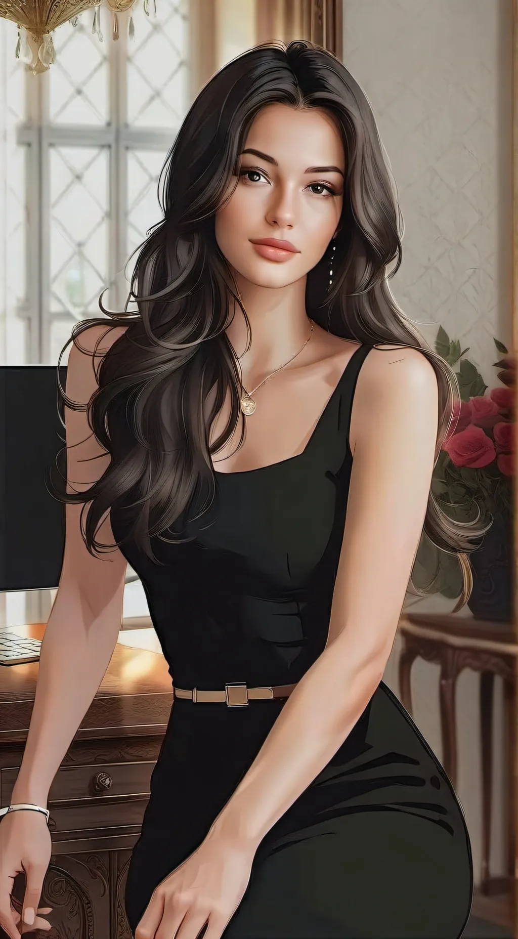 ai character: angel background