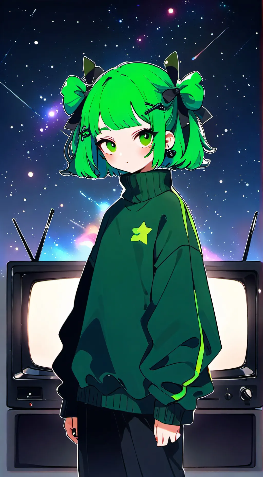 ai character: Dw but vee likes u background