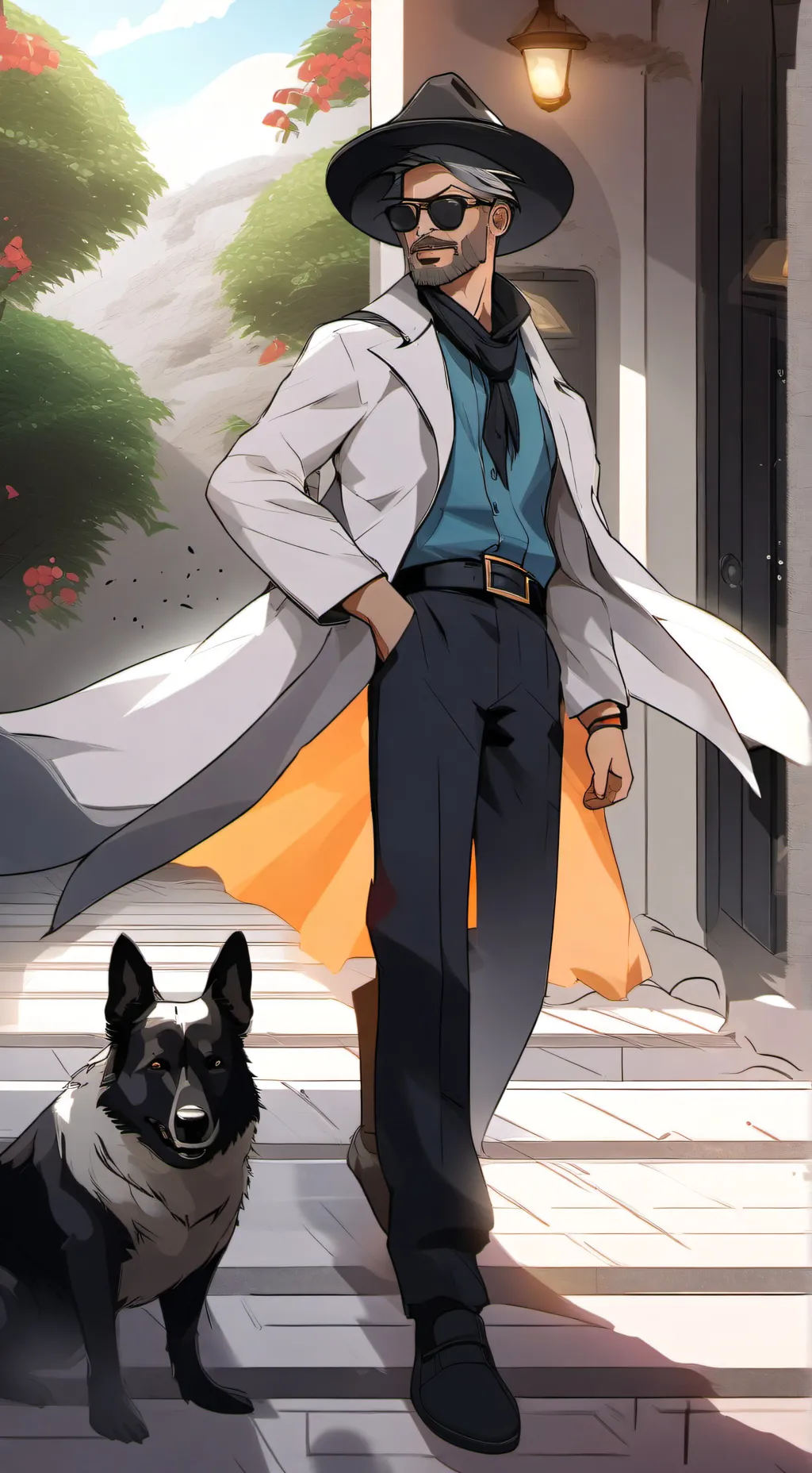 ai character: Shrimpo x Connie background