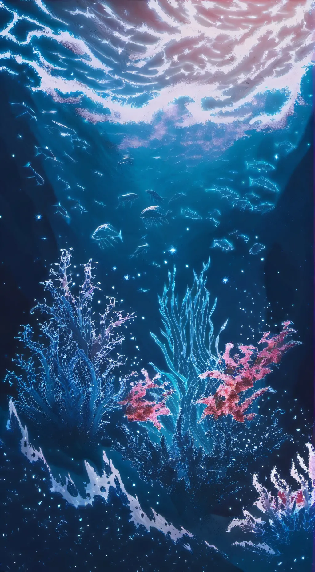 ai character: Subnautica.  background
