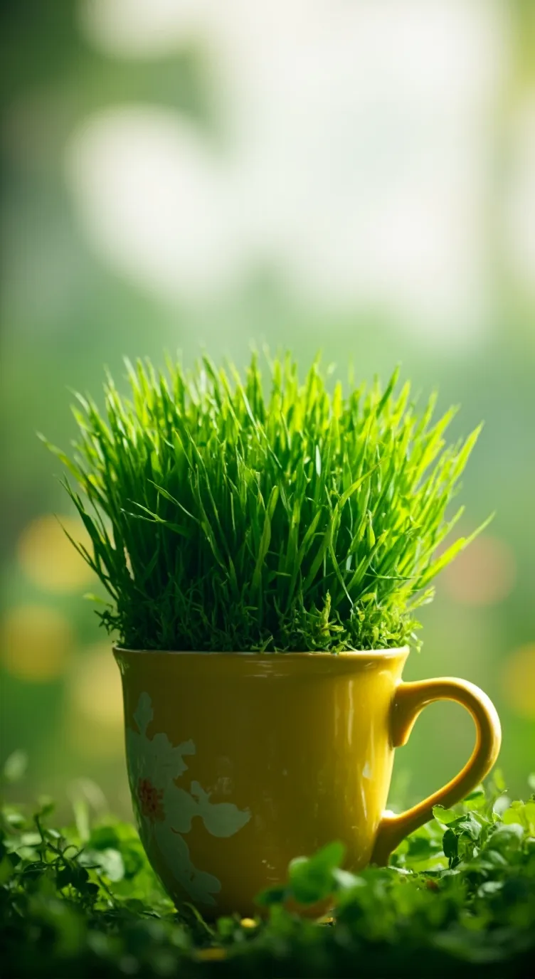 ai character: Free grass. background