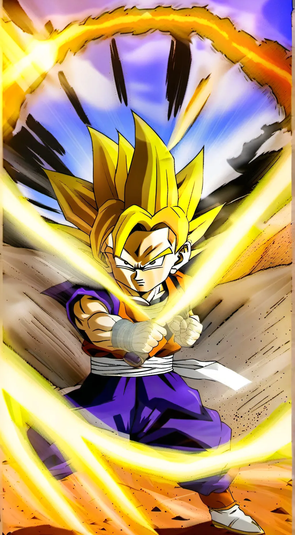ai character: Saga de Cell background
