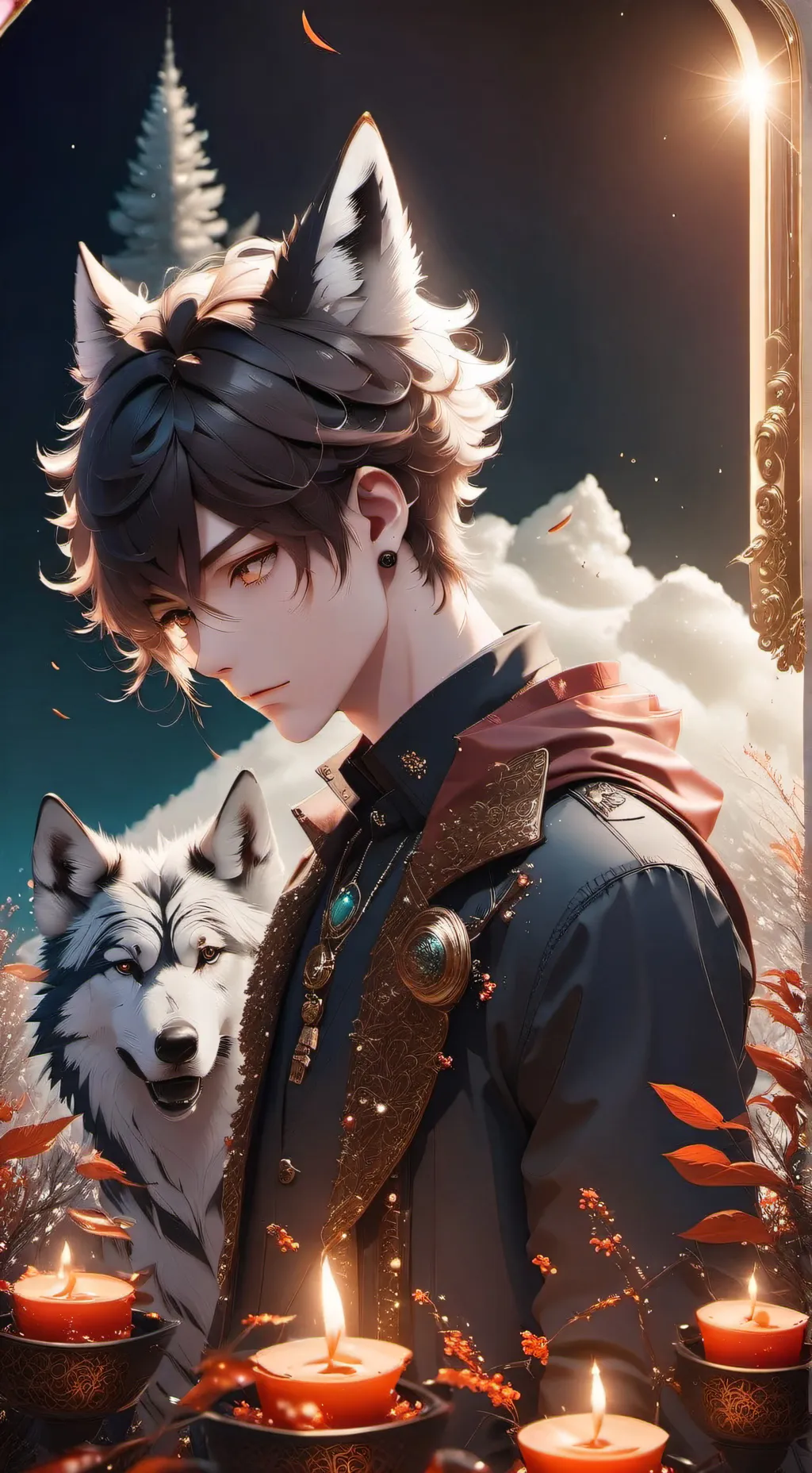 ai character: 🖤Yoczan🖤 background