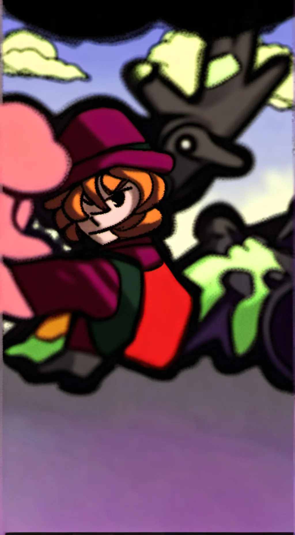ai character: Peacock background
