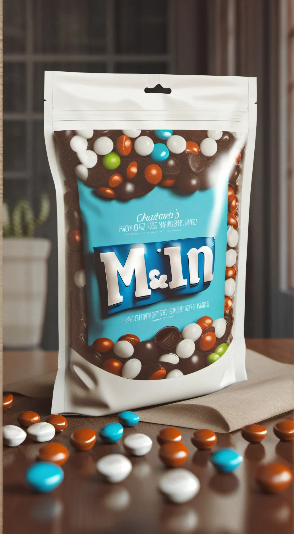 ai character: M&Ms background