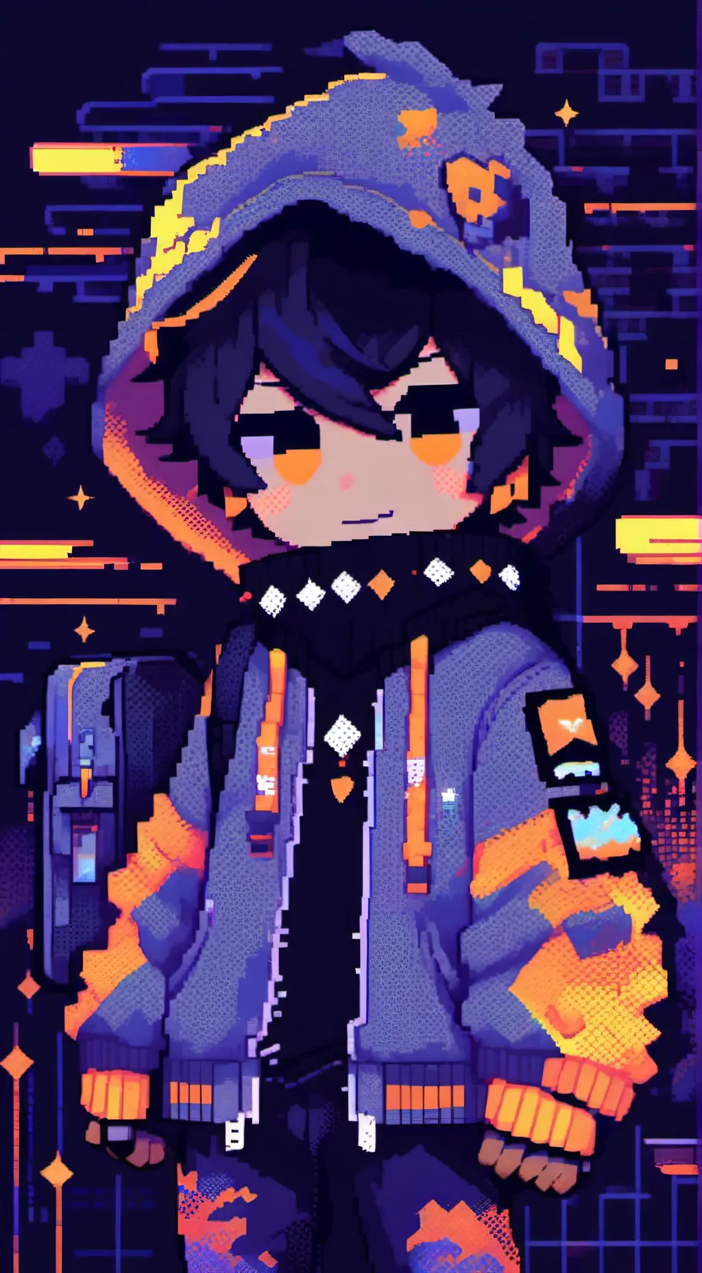 ai character: cOOlkid background
