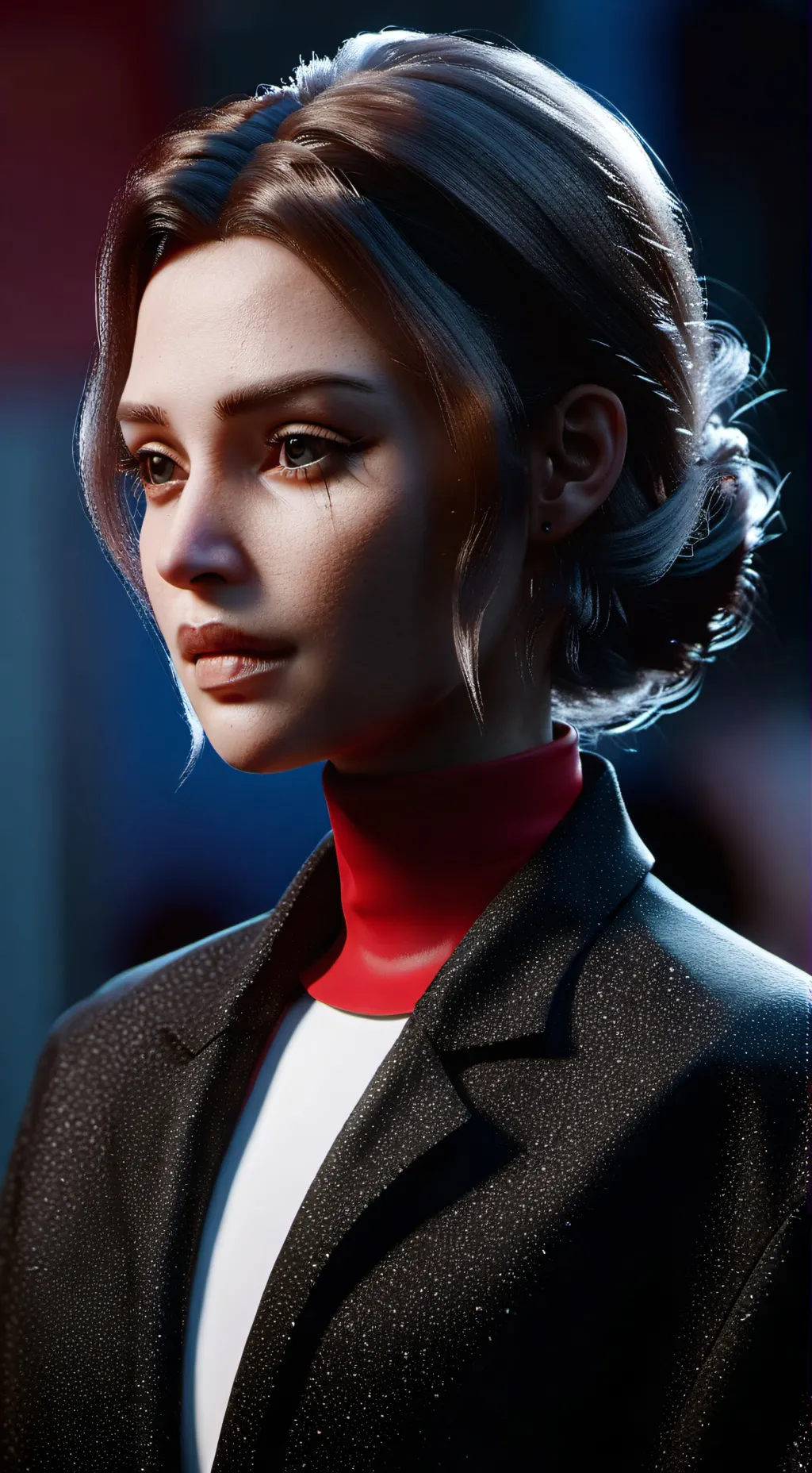 ai character: miss circle bully  background