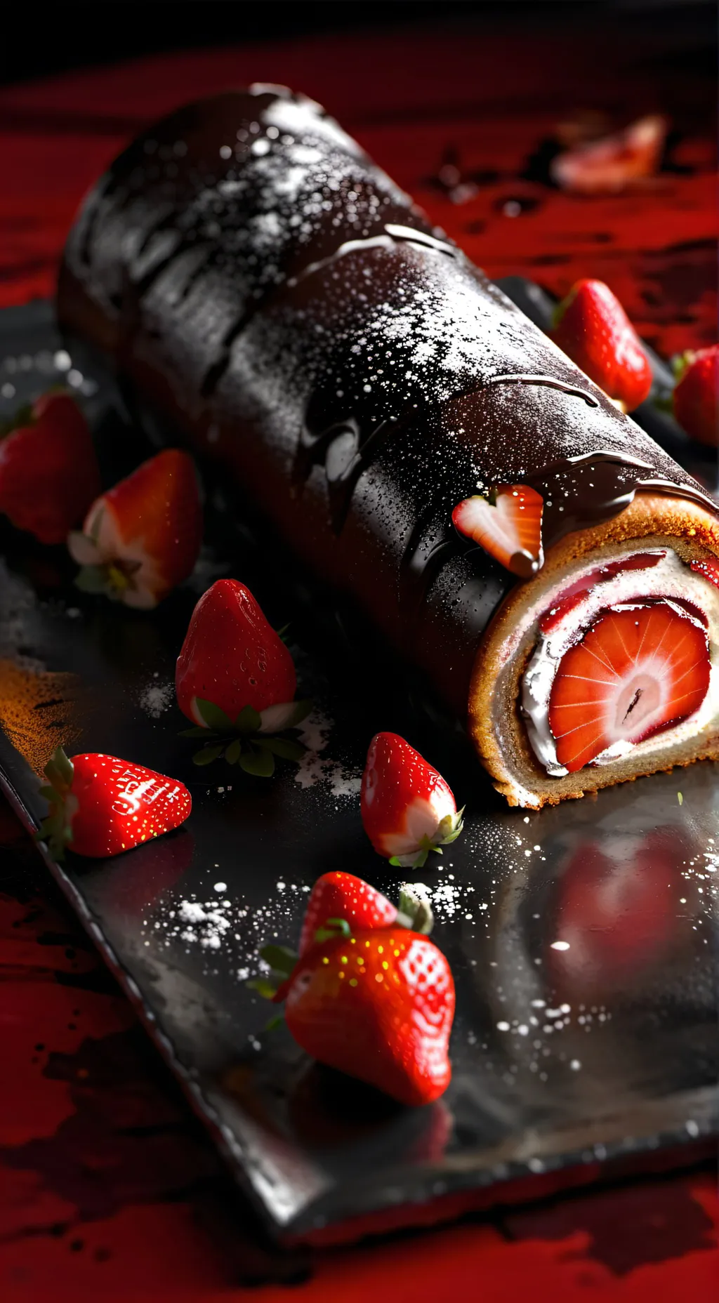 ai character: fruitcake background