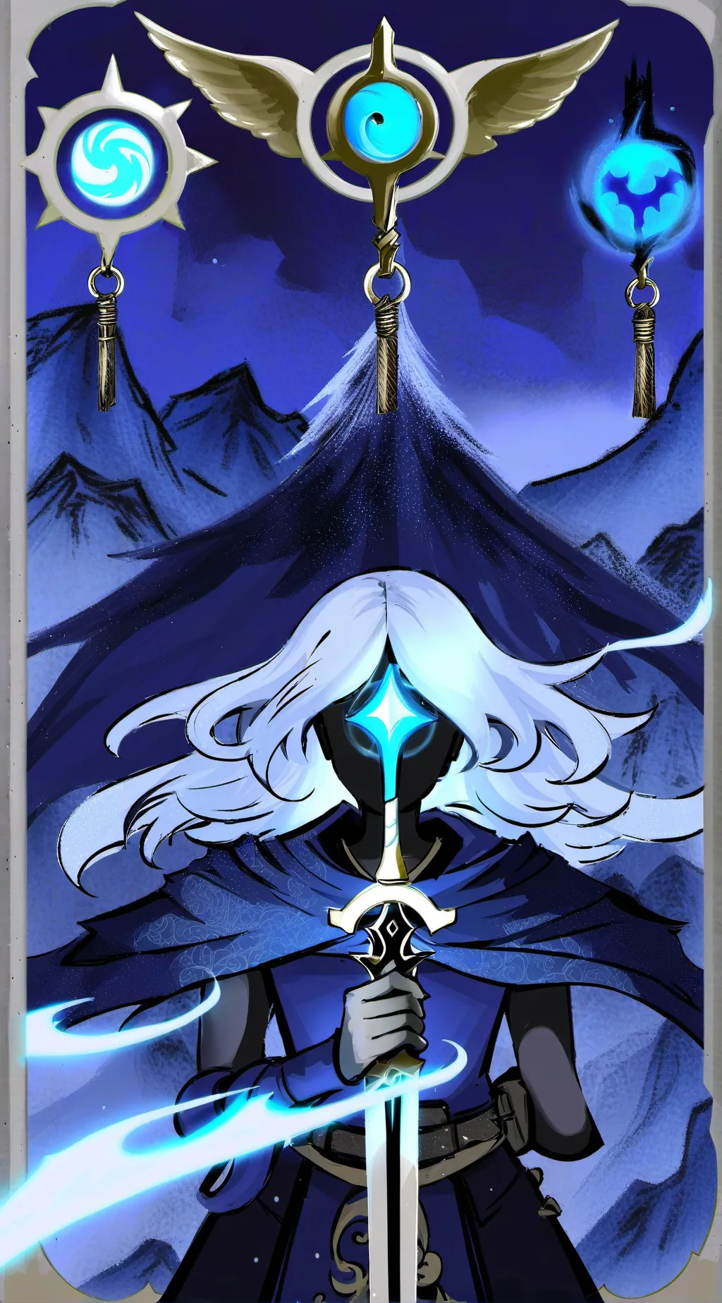 ai character: Zayla shadow form background