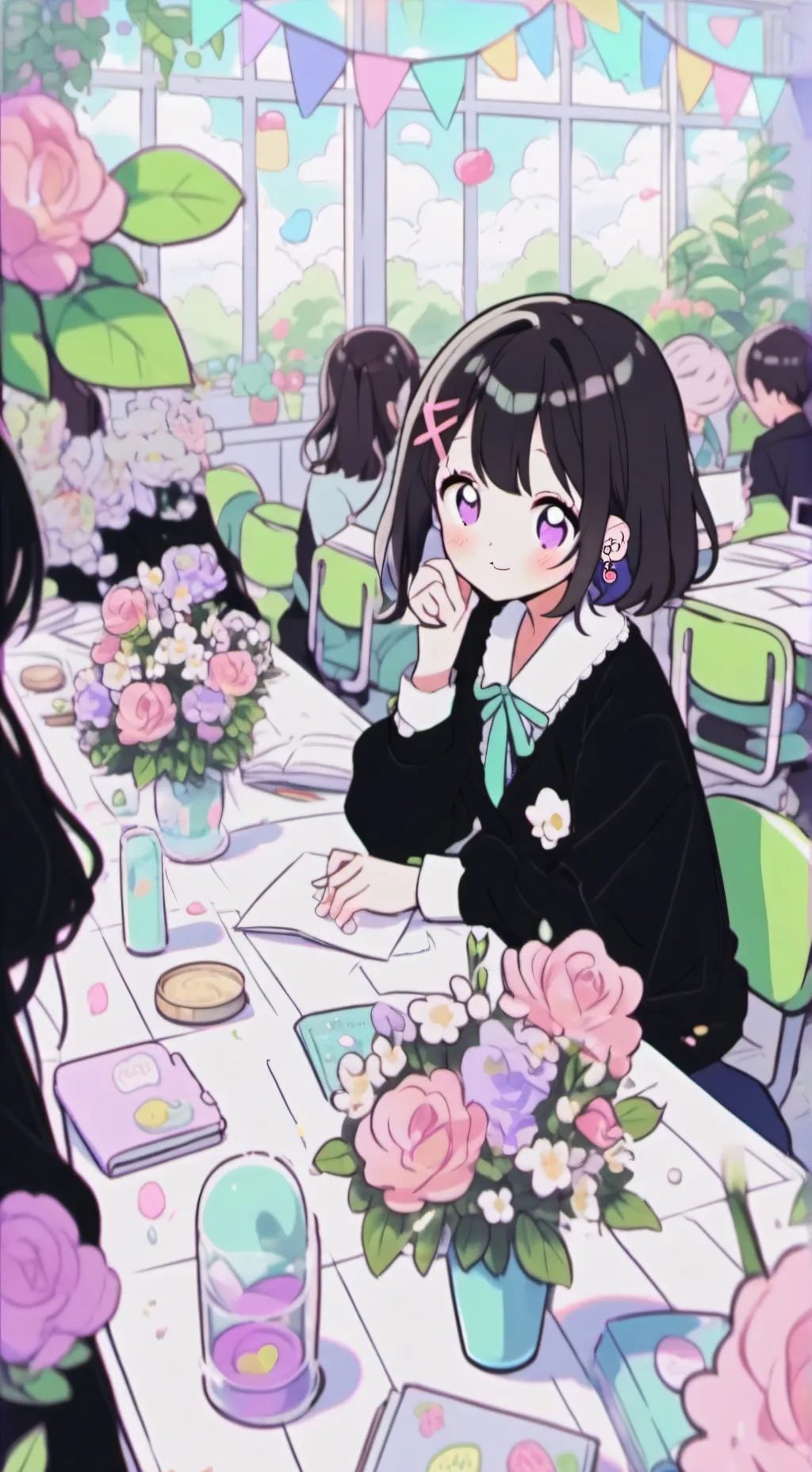 ai character: Mha group background