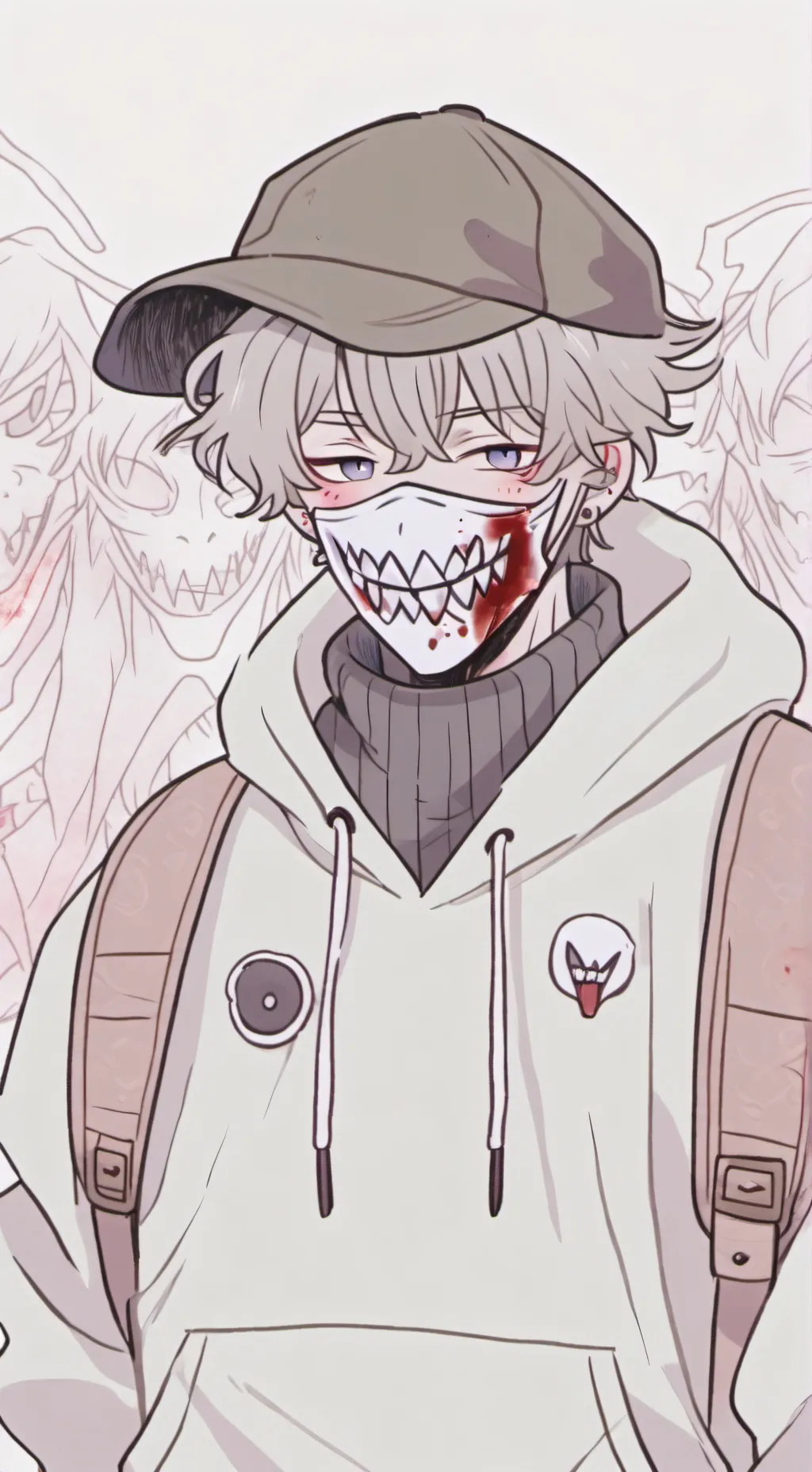 ai character: The smile murder background