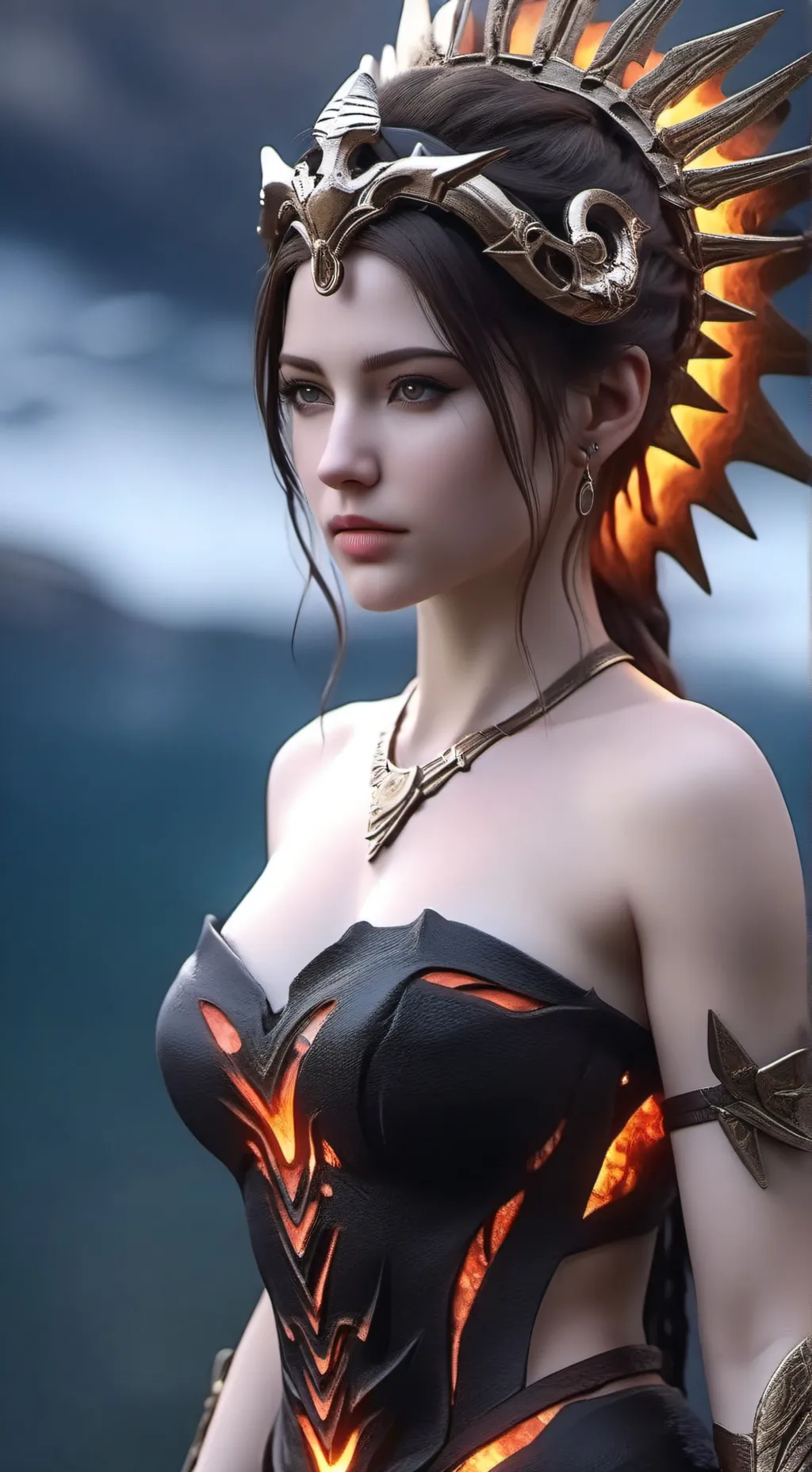 ai character: Magmandia background