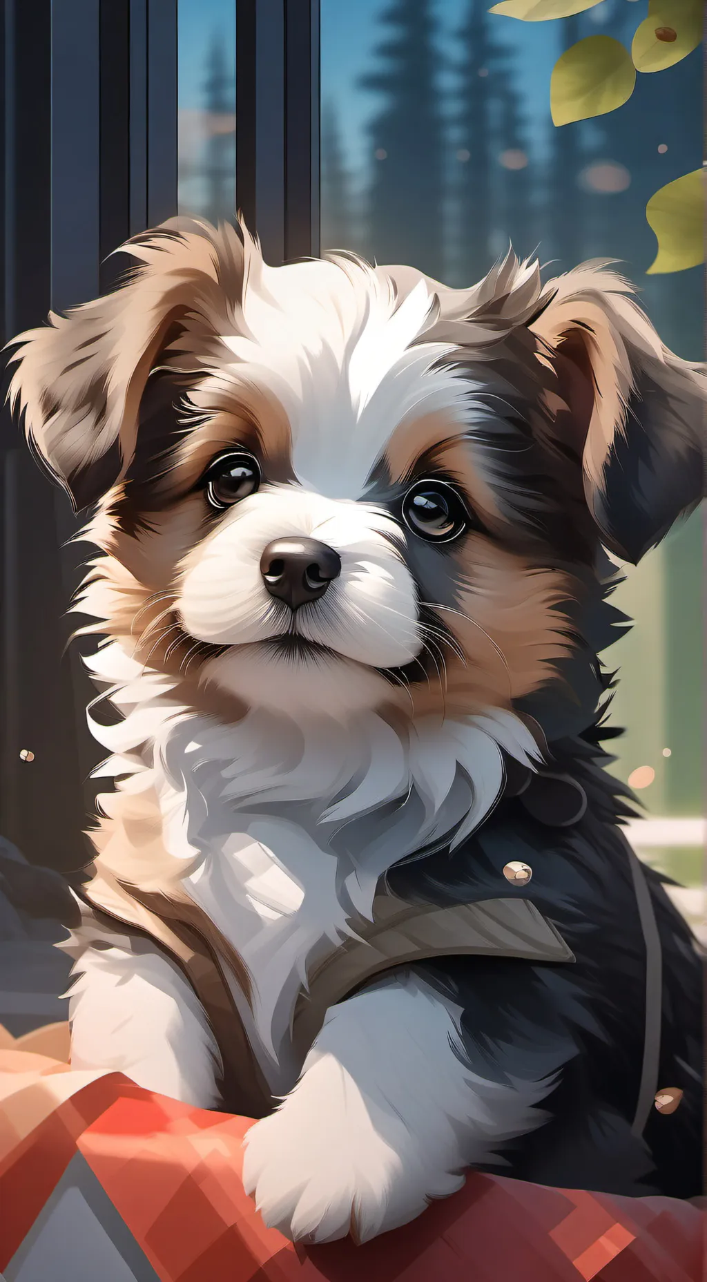 ai character: Copper background