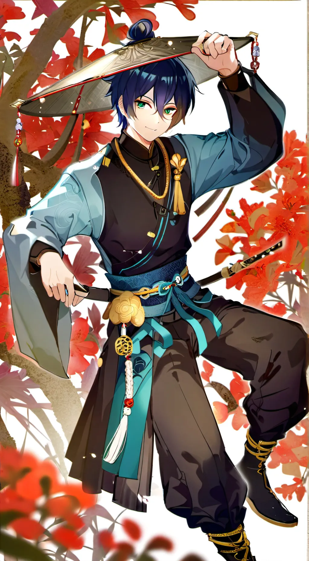 ai character: 散兵 background