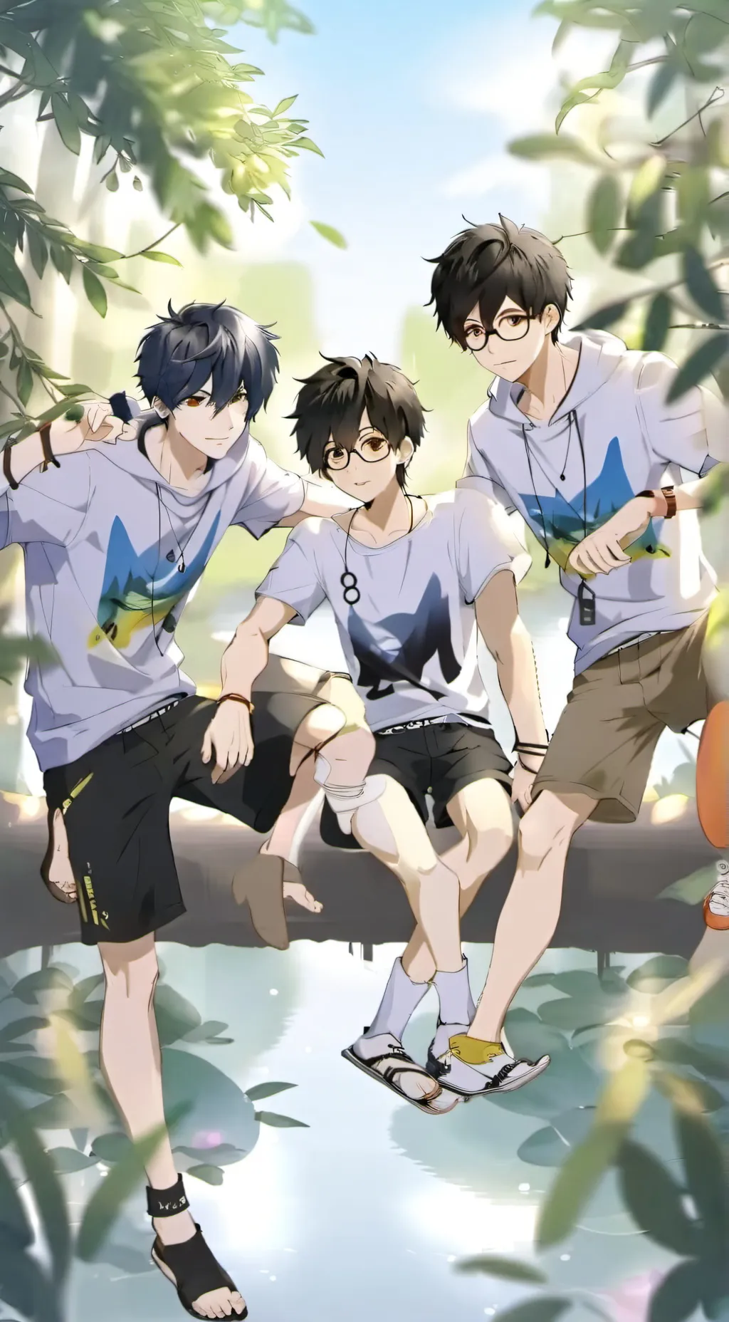 ai character: Ethan,Mikko&Reiven background