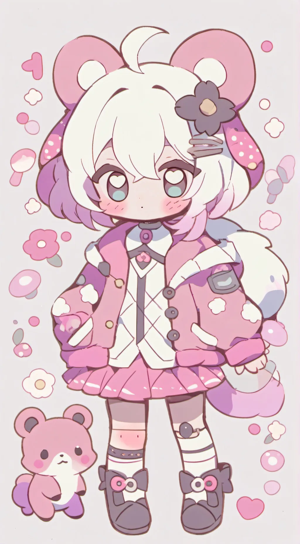 ai character: Puffie >∆< background