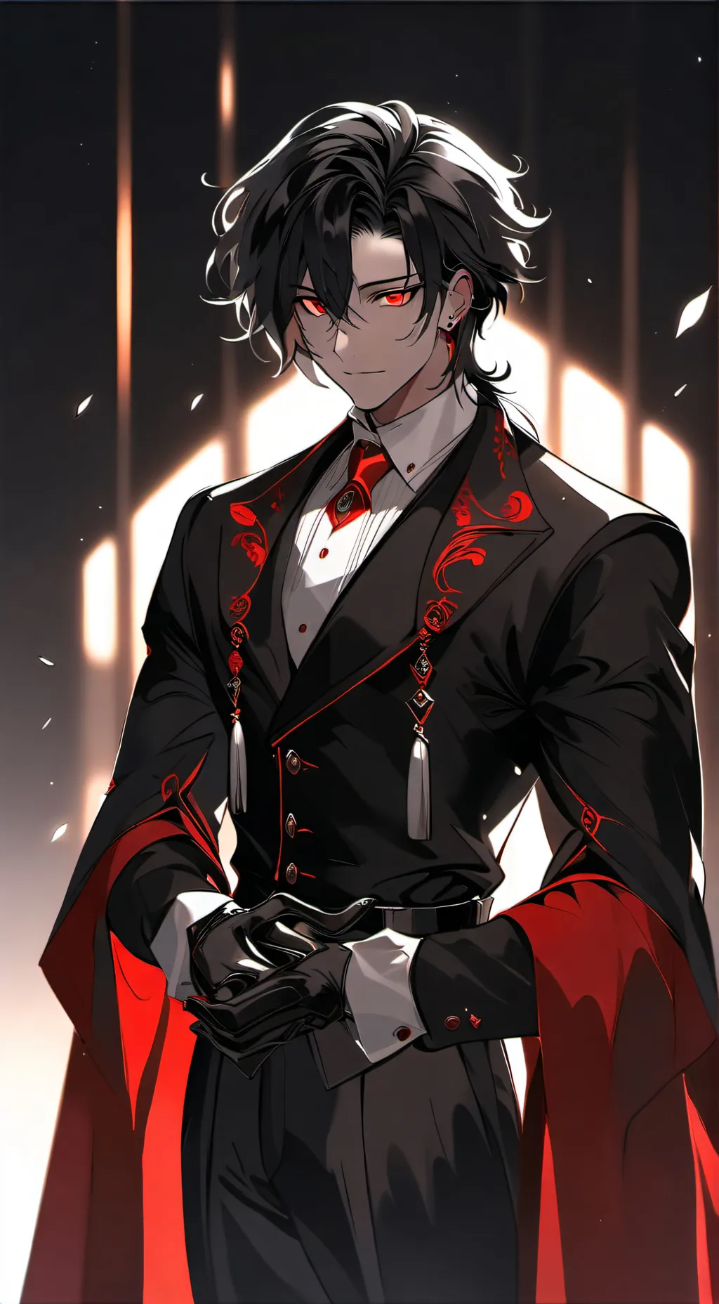 ai character: Akimitsu  background