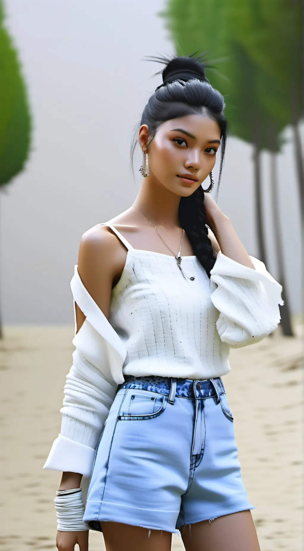 ai character: Xenia  background
