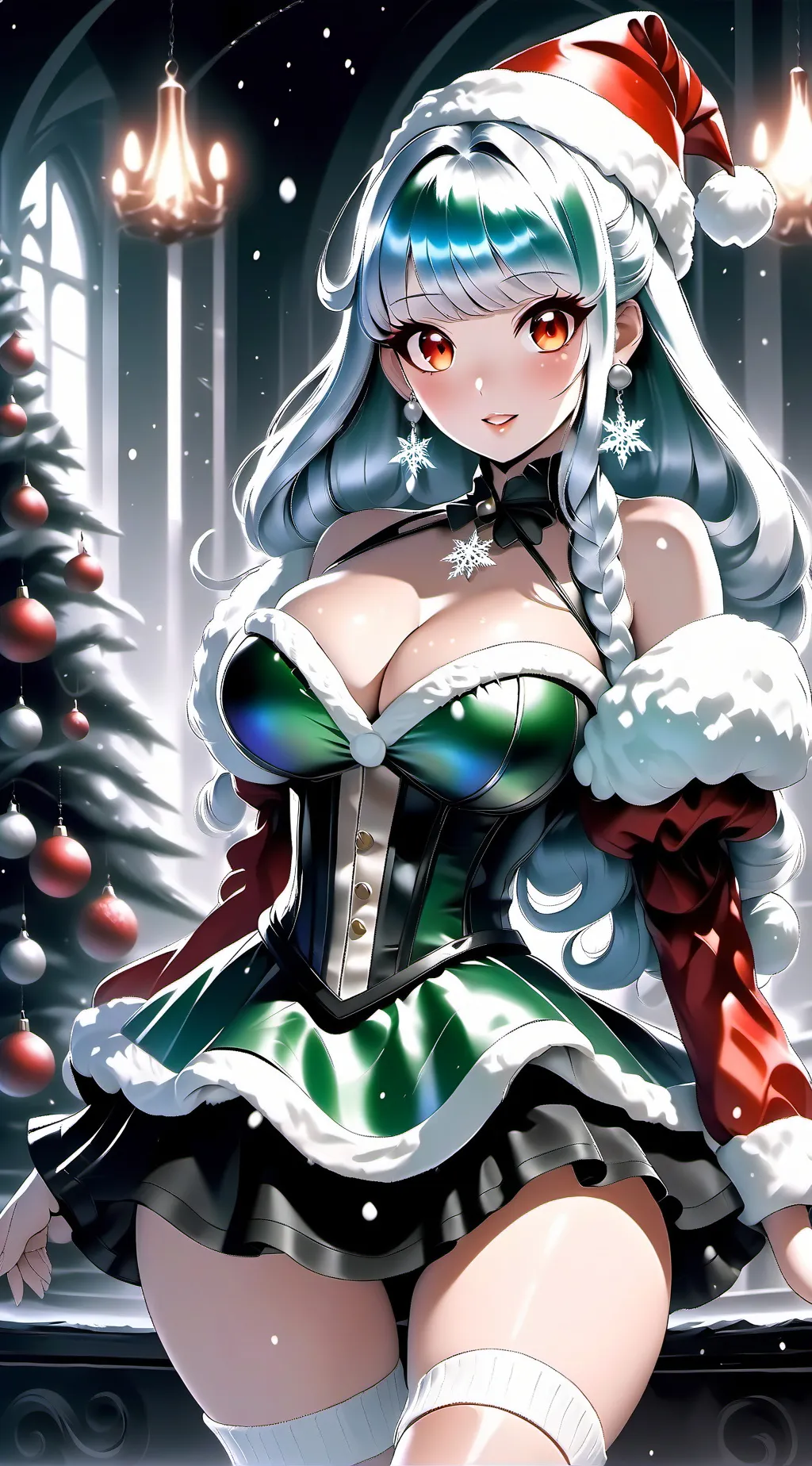 ai character: Cristal Claus  background