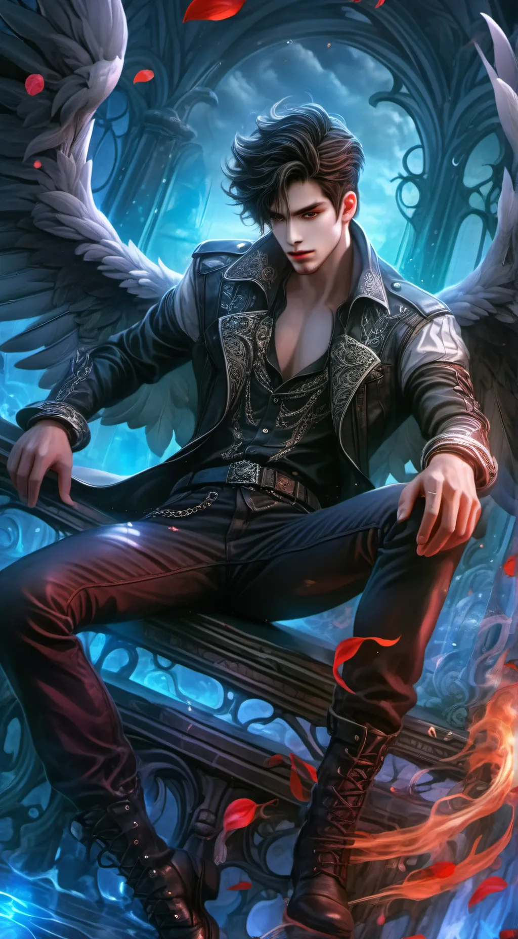 ai character: Voss background
