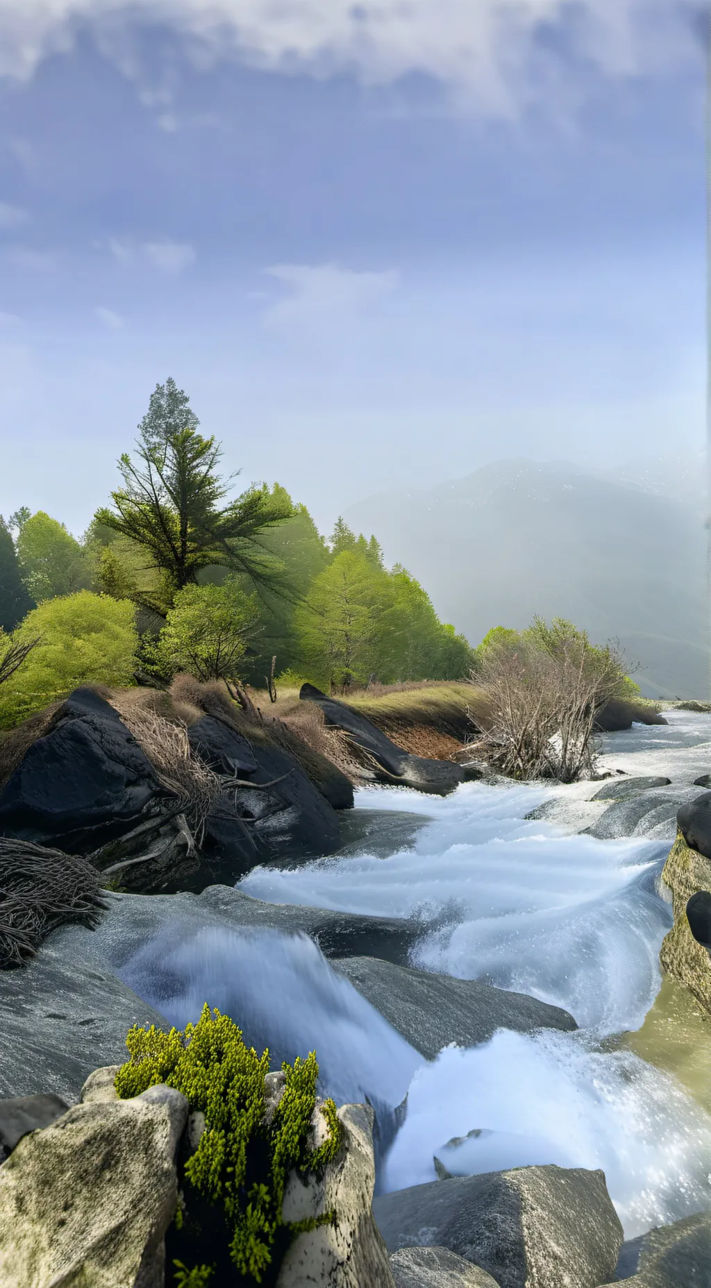 ai character: Warriors-Hiking background