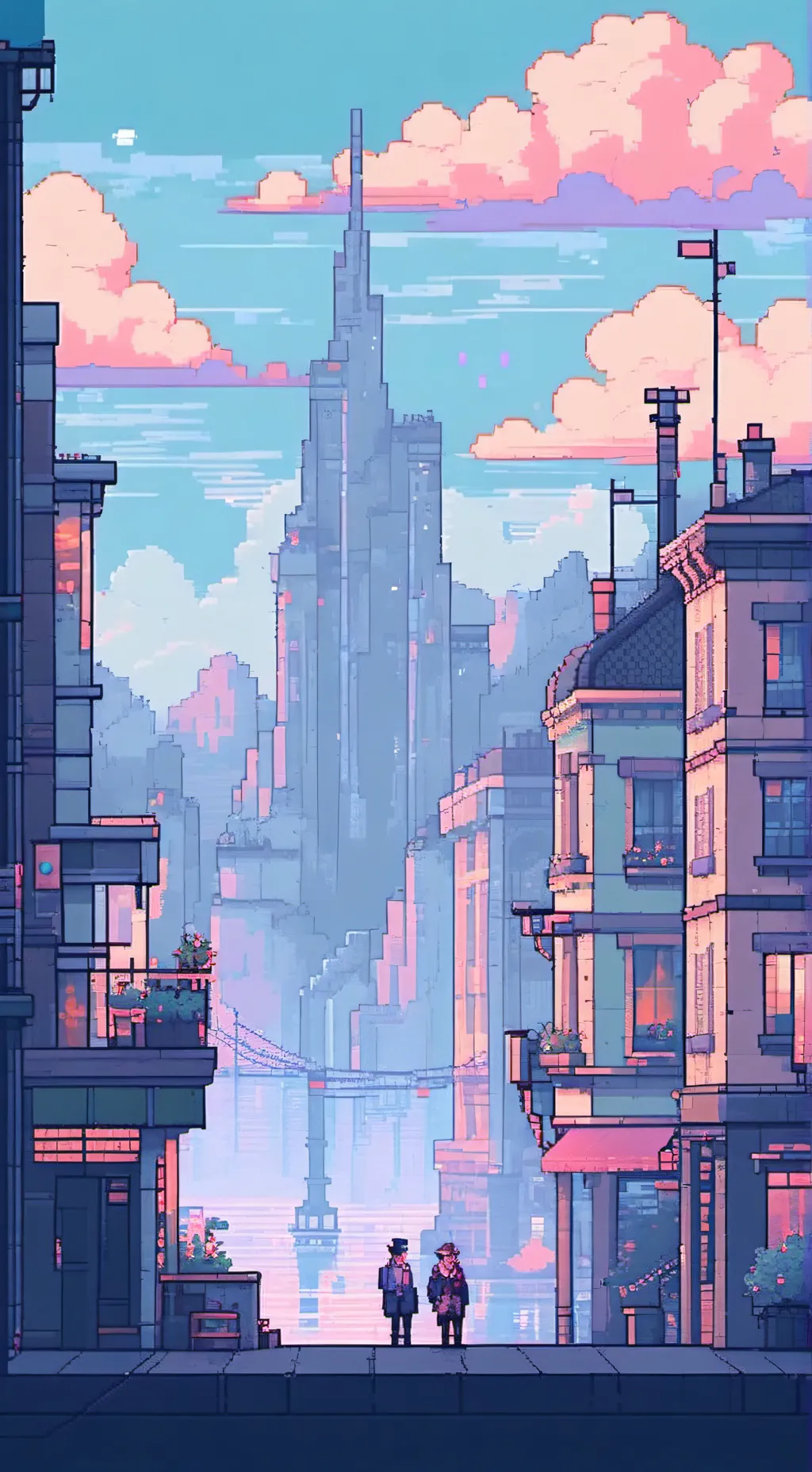 ai character: GF x poppyPlaytime background