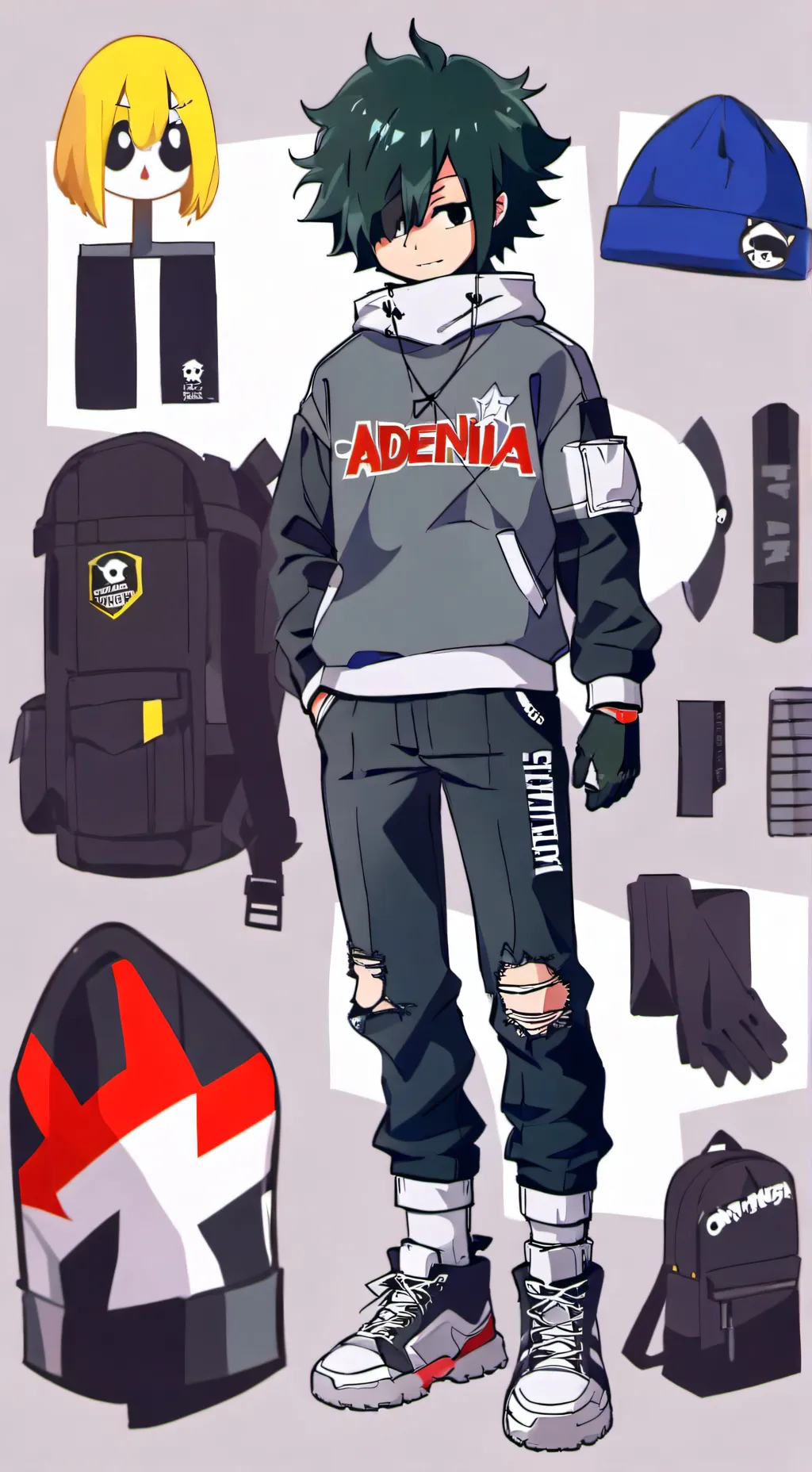 ai character: mha fnf background