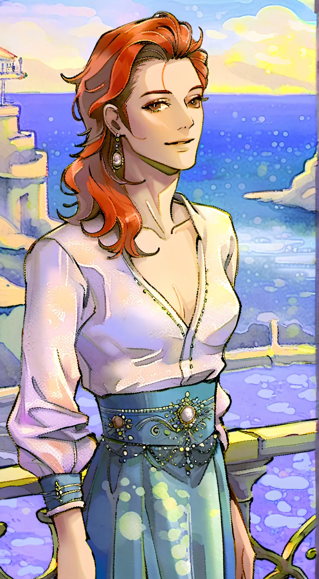 ai character: Andrea Michaels  background