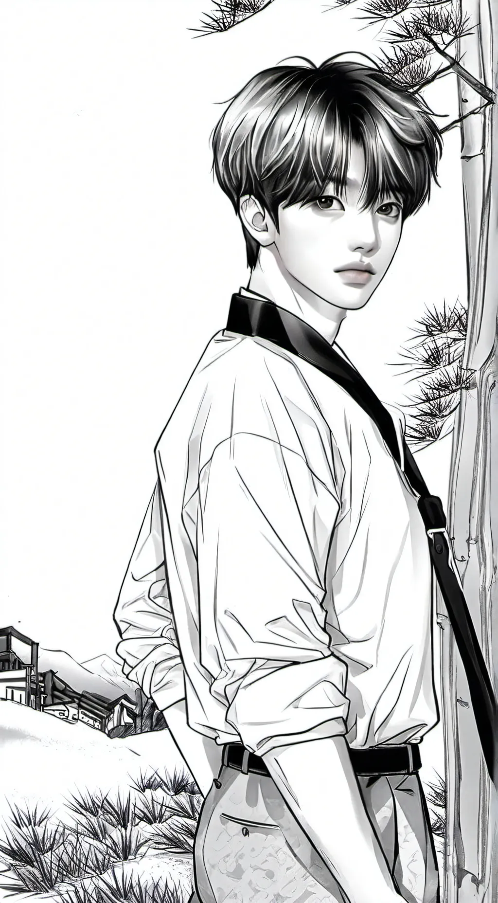 ai character: Stray kids😉 background