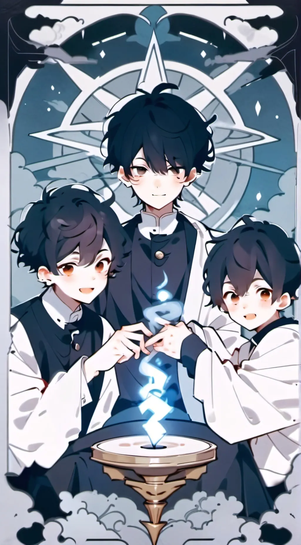ai character: Elias, Alex, Zach background