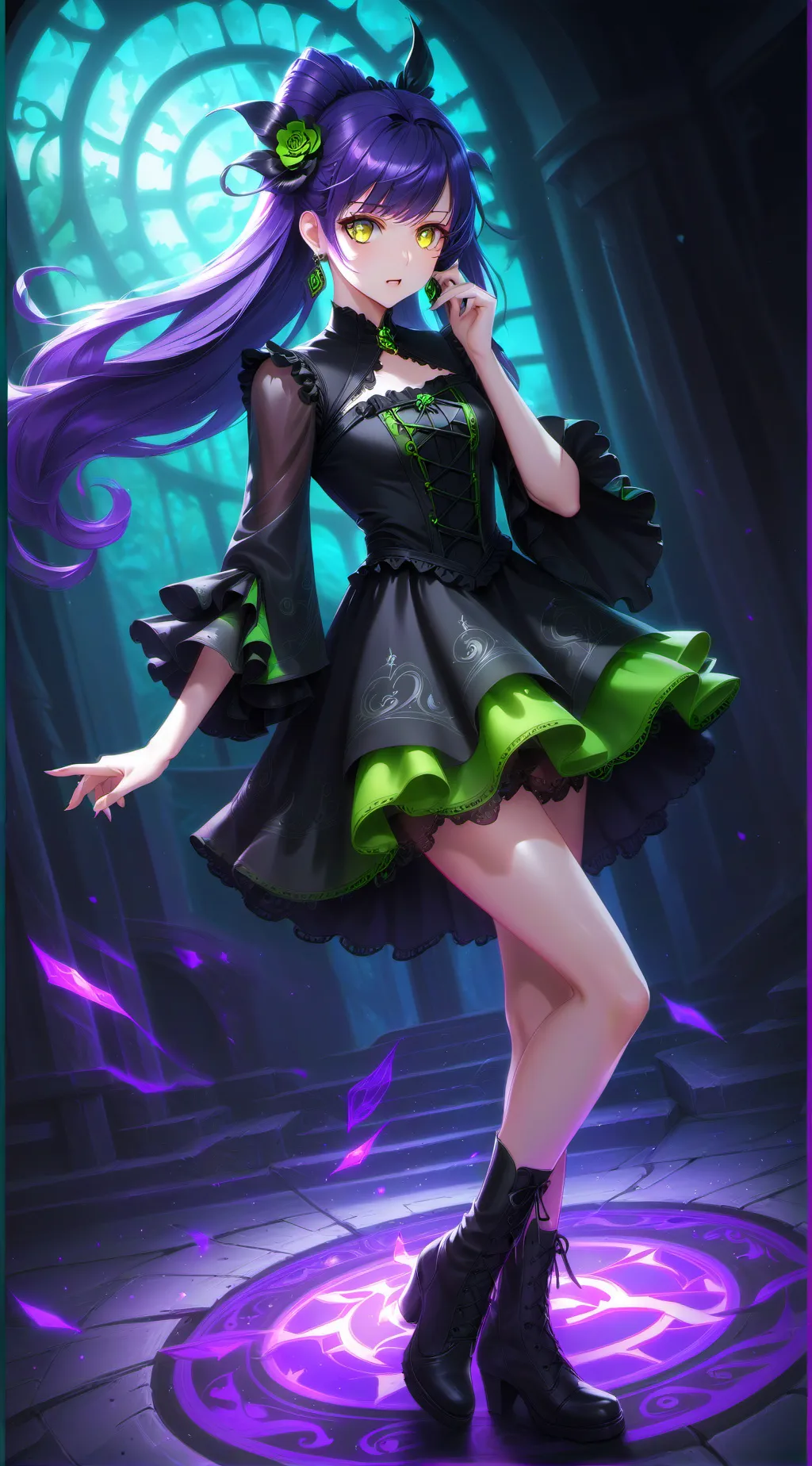 ai character: Violeta background