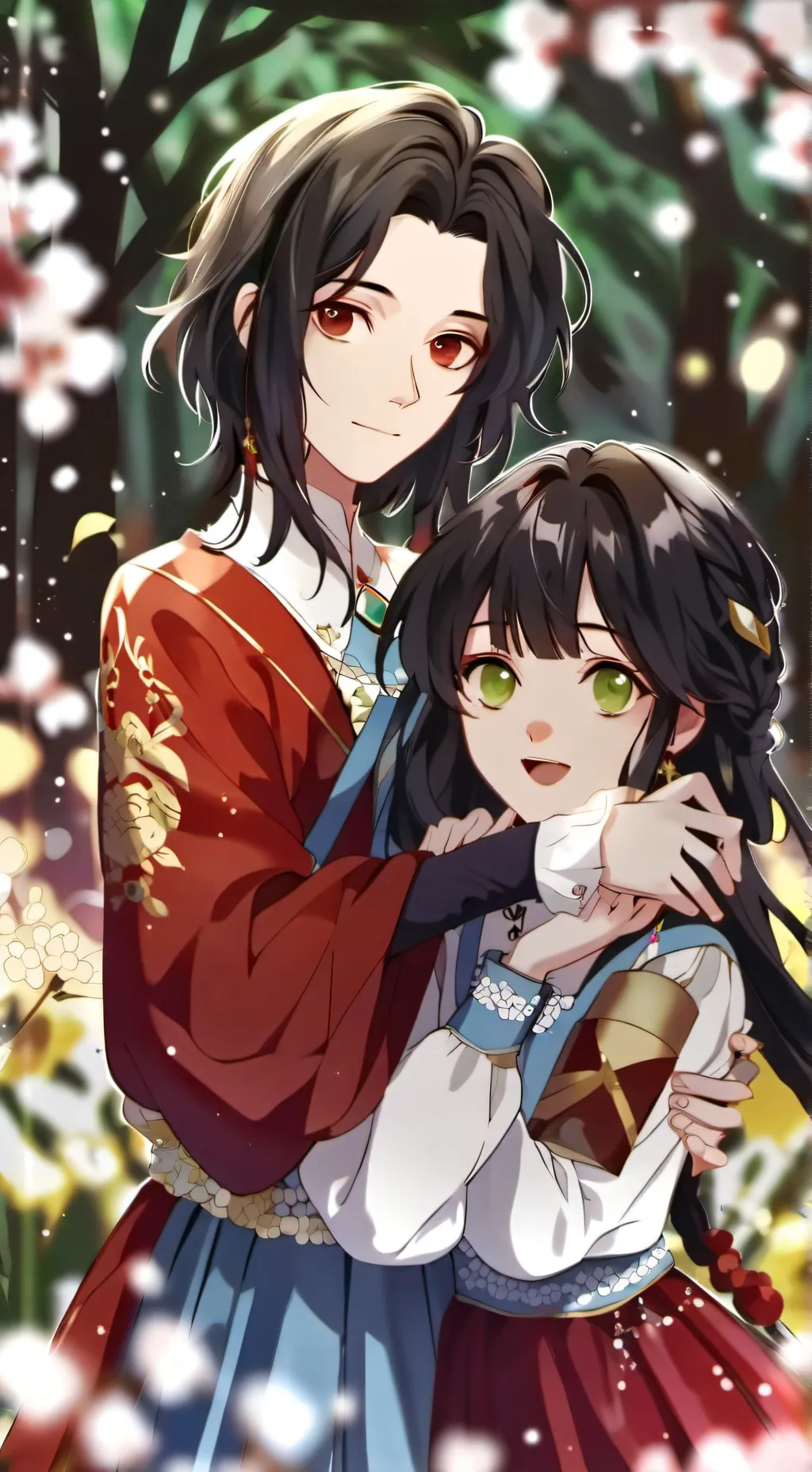 ai character: emma and sushi background