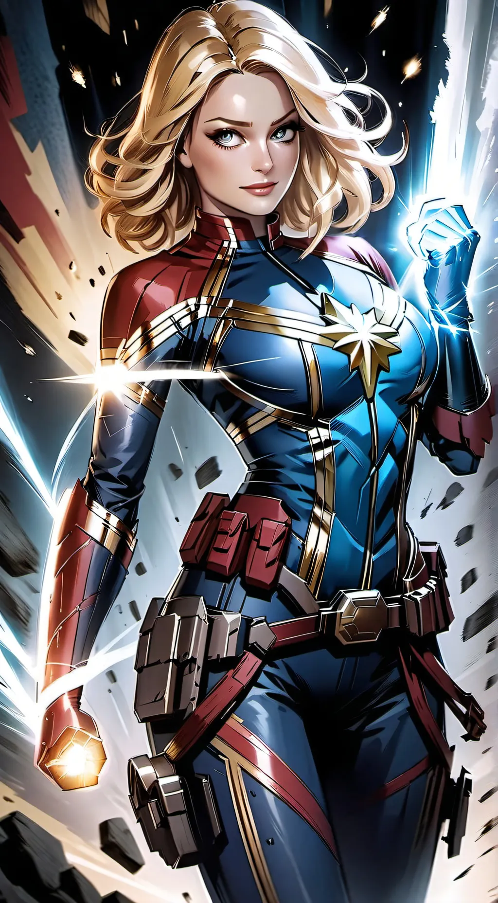 ai character: Ms Marvel background