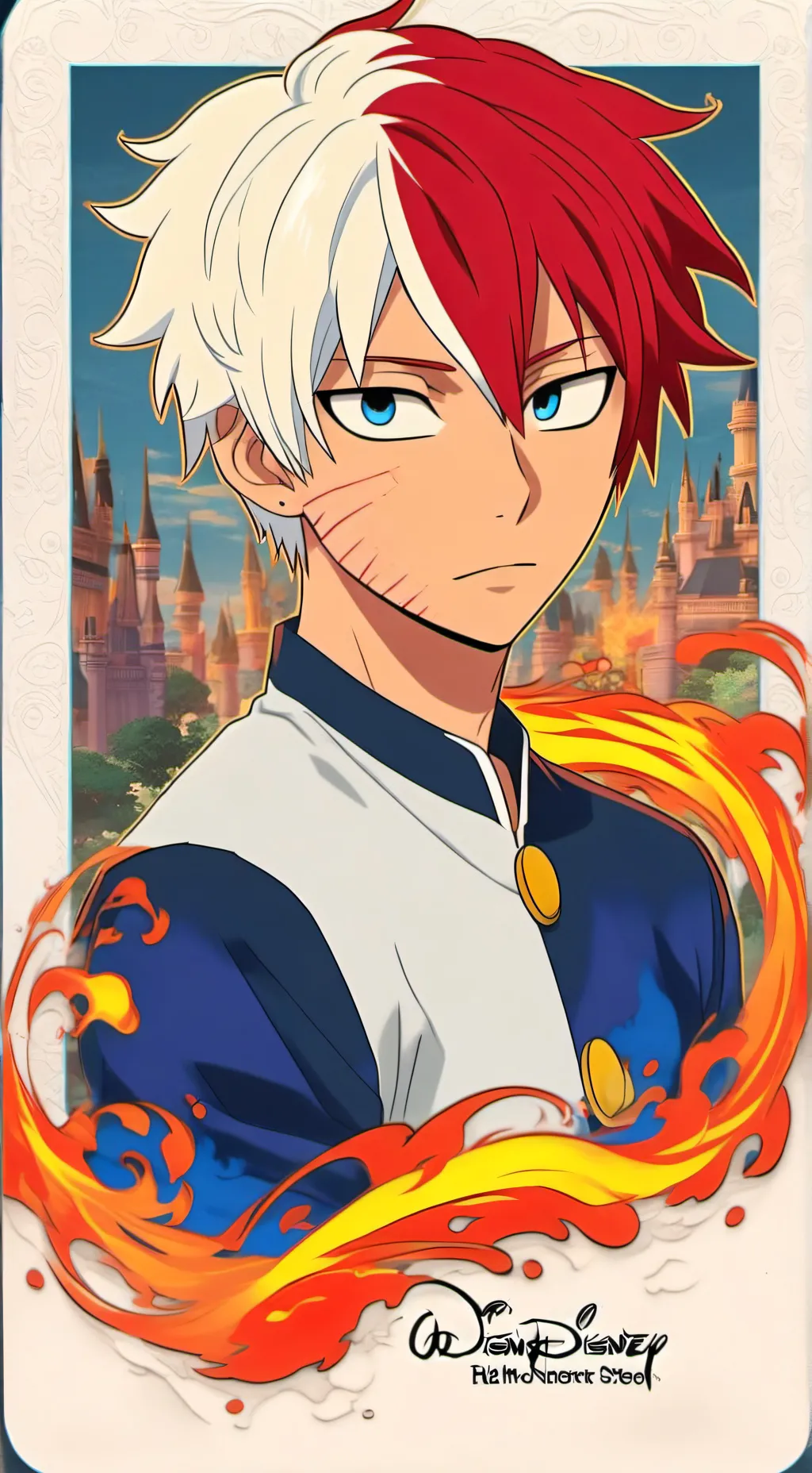 ai character: -shoto todoroki- background