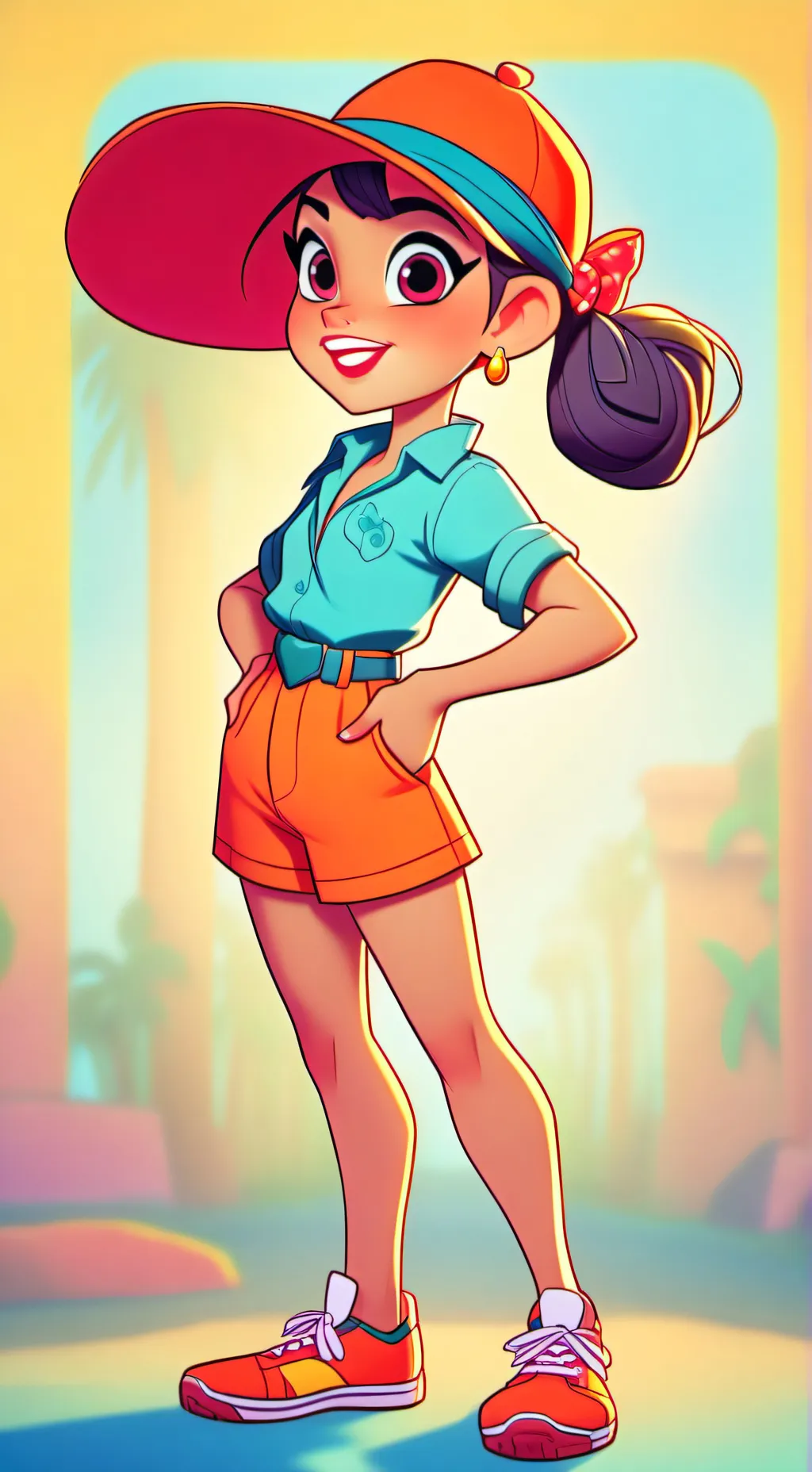 ai character: ICE CREAMMMM EHEHE background