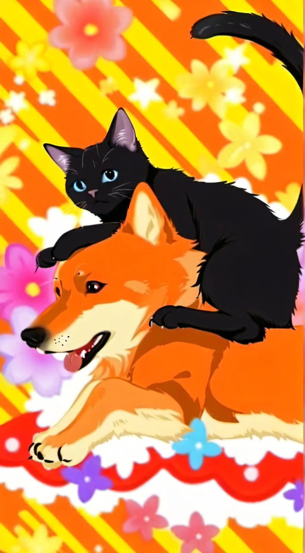 ai character: Catnap x Dogday background