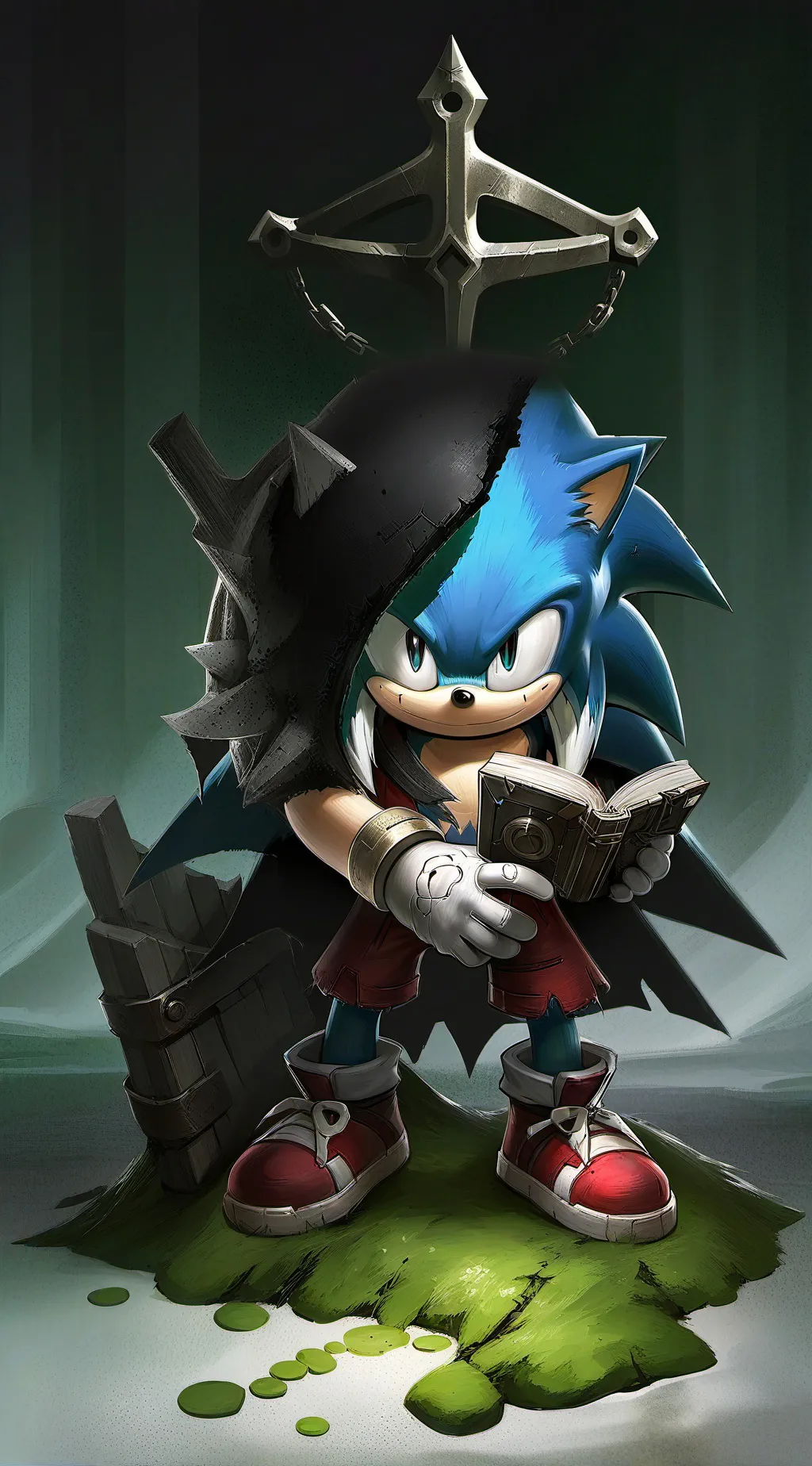 ai character: Sonic  background