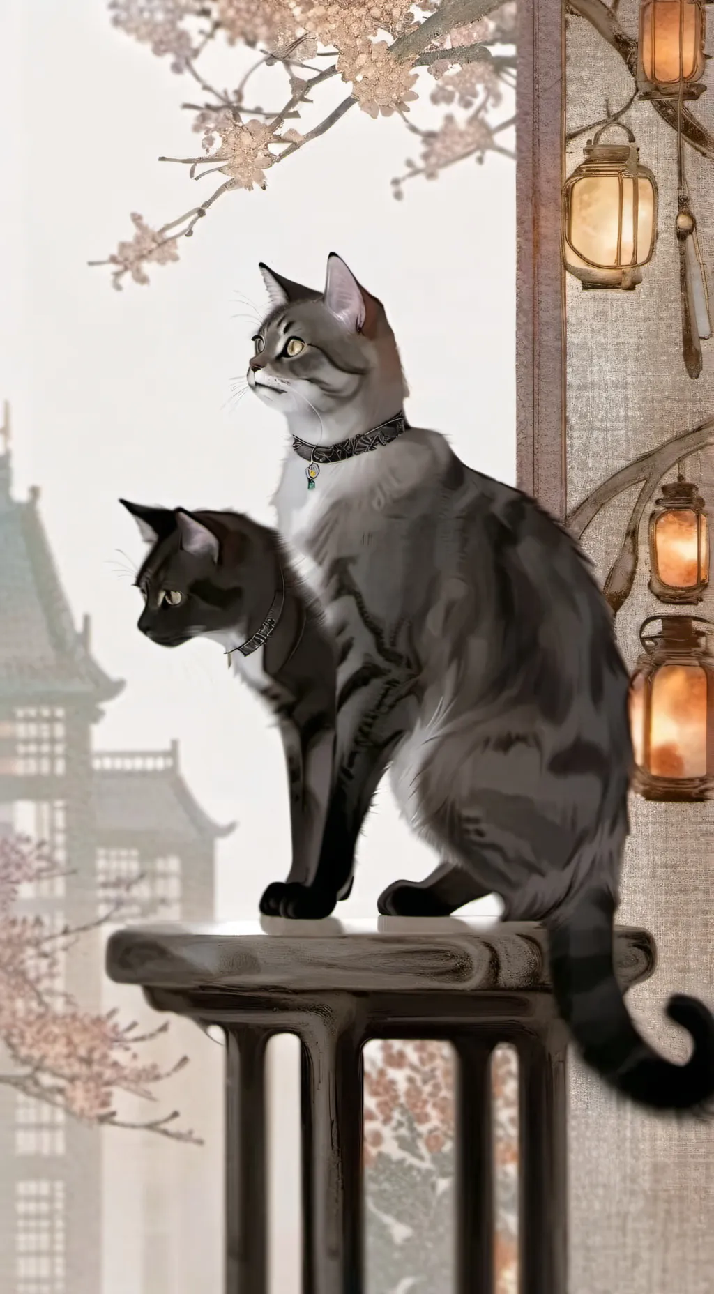 ai character: Gray enamorado background