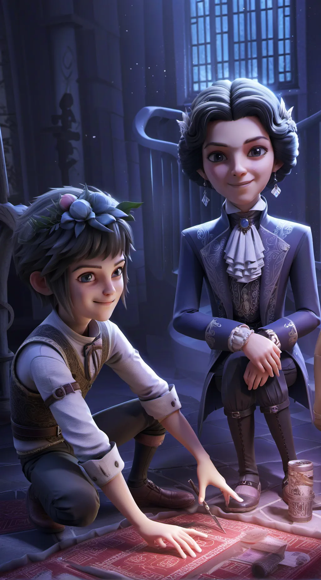 ai character: me and my friend background