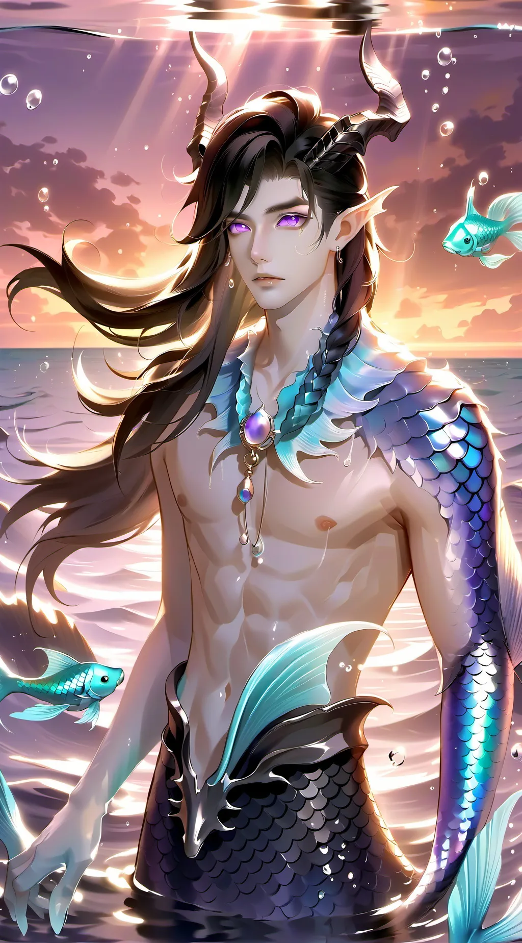 ai character: capricorn background