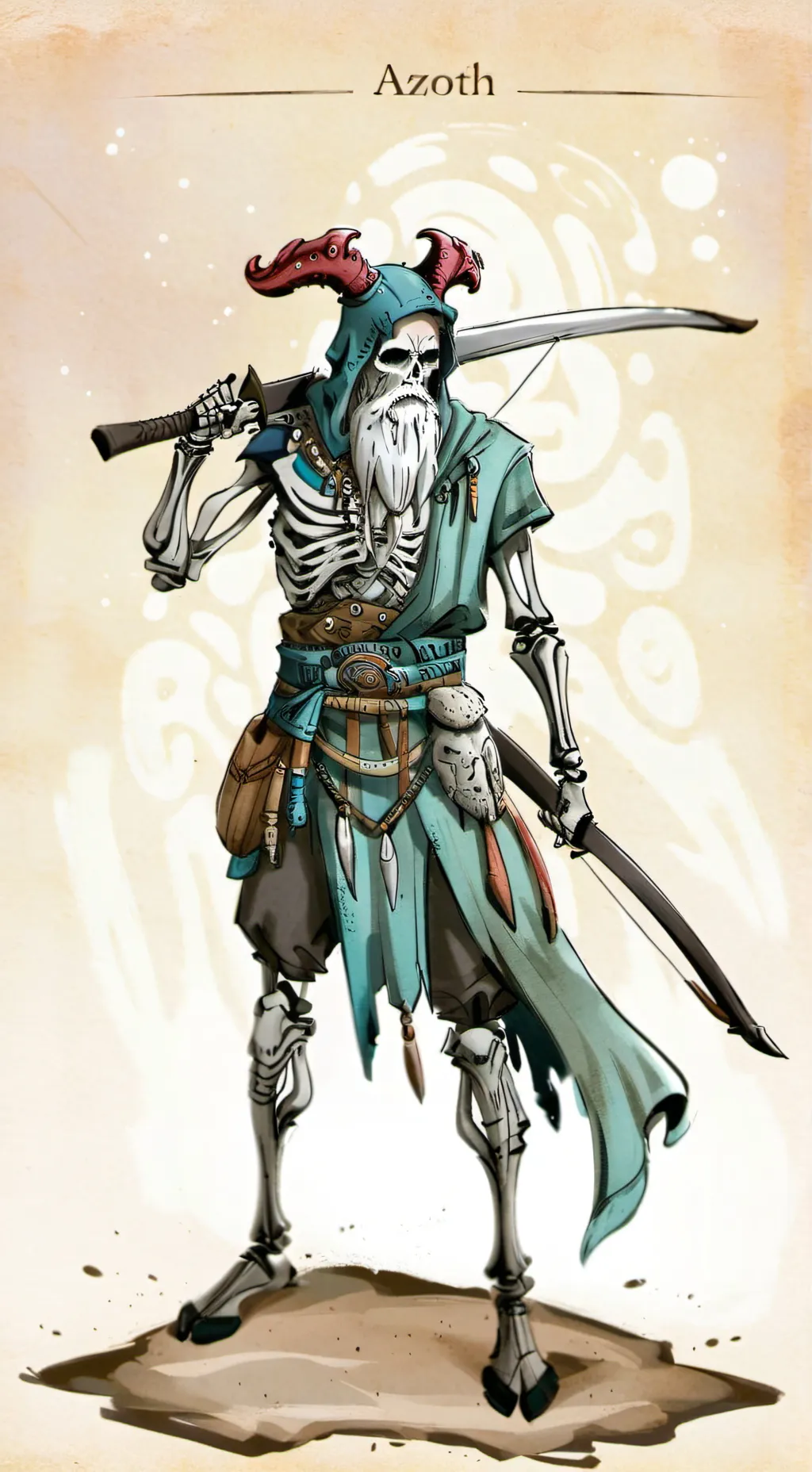 ai character: azoth  background