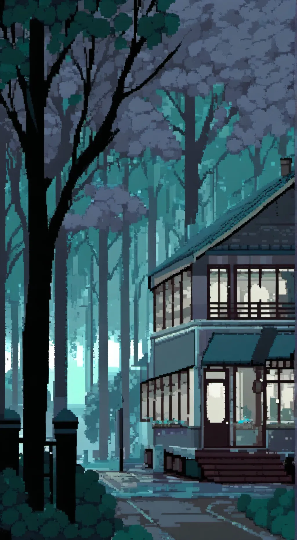 ai character: Kny sleepover background