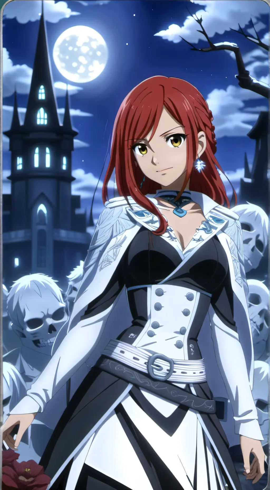 ai character: Erza Scarlet  background