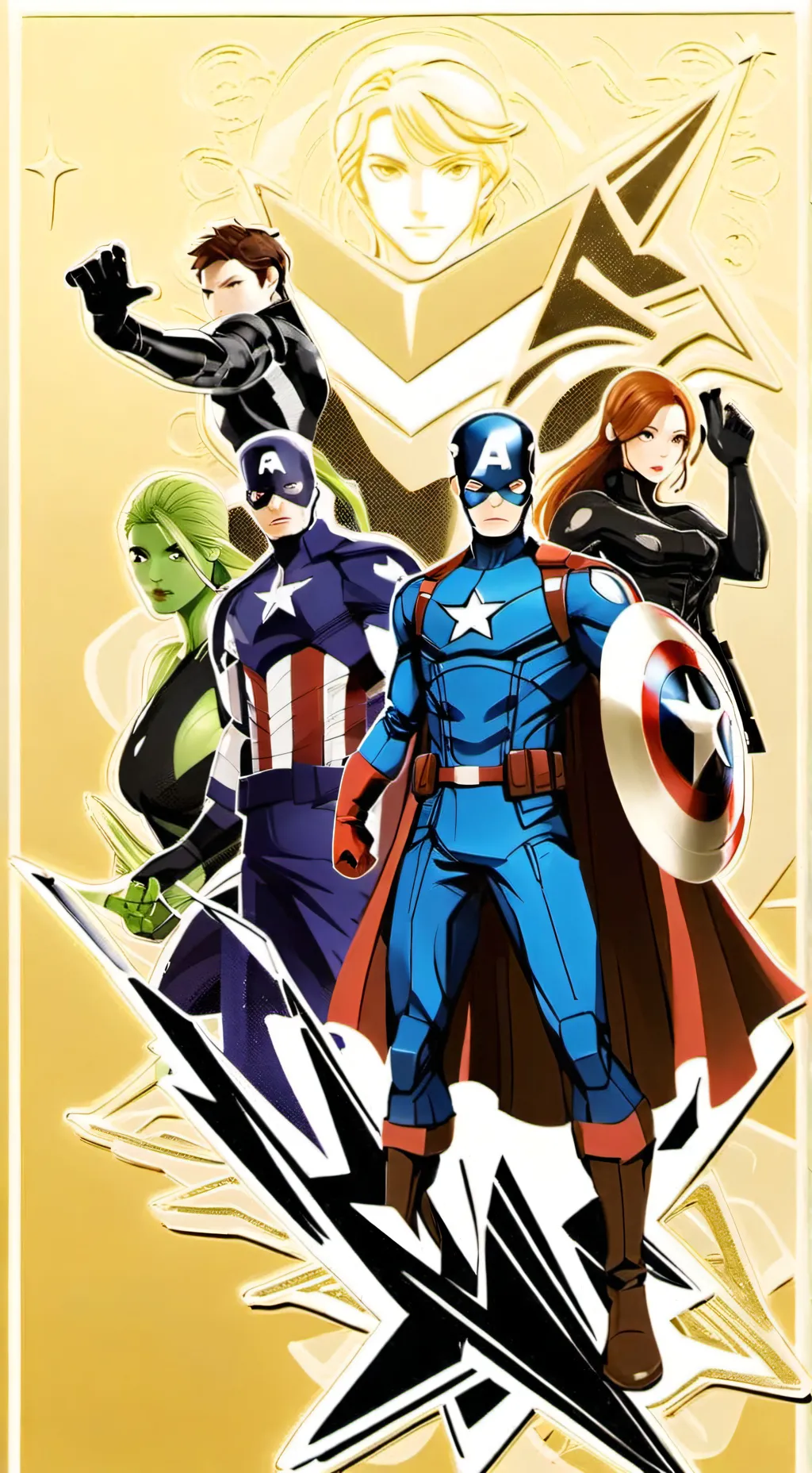 ai character: Steve Rogers×Y/N4 background