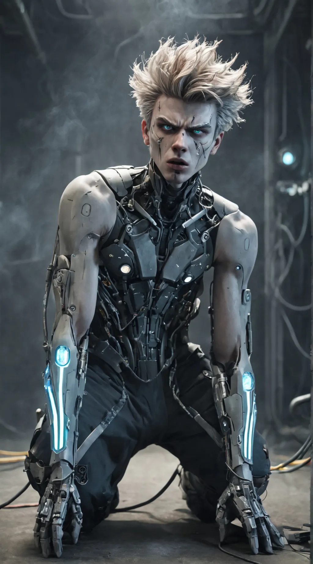ai character: Aether Nexus background