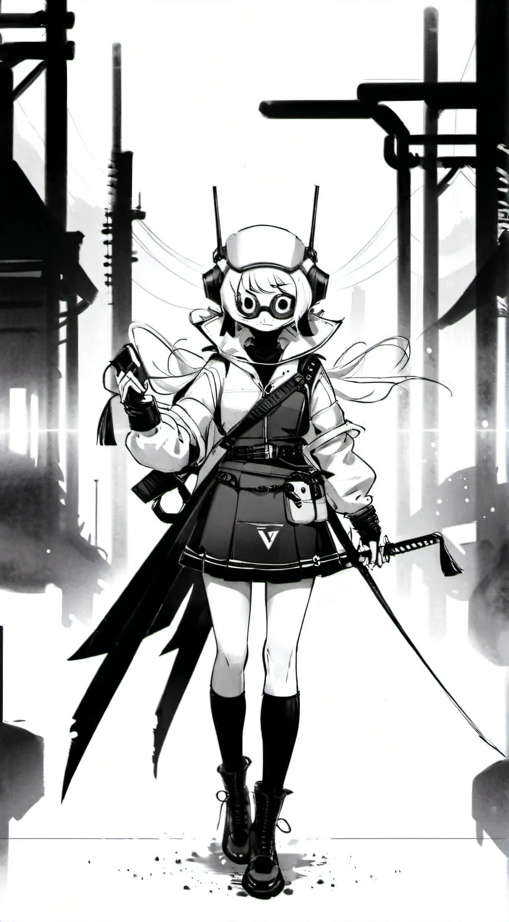 ai character: MD Neko infection background