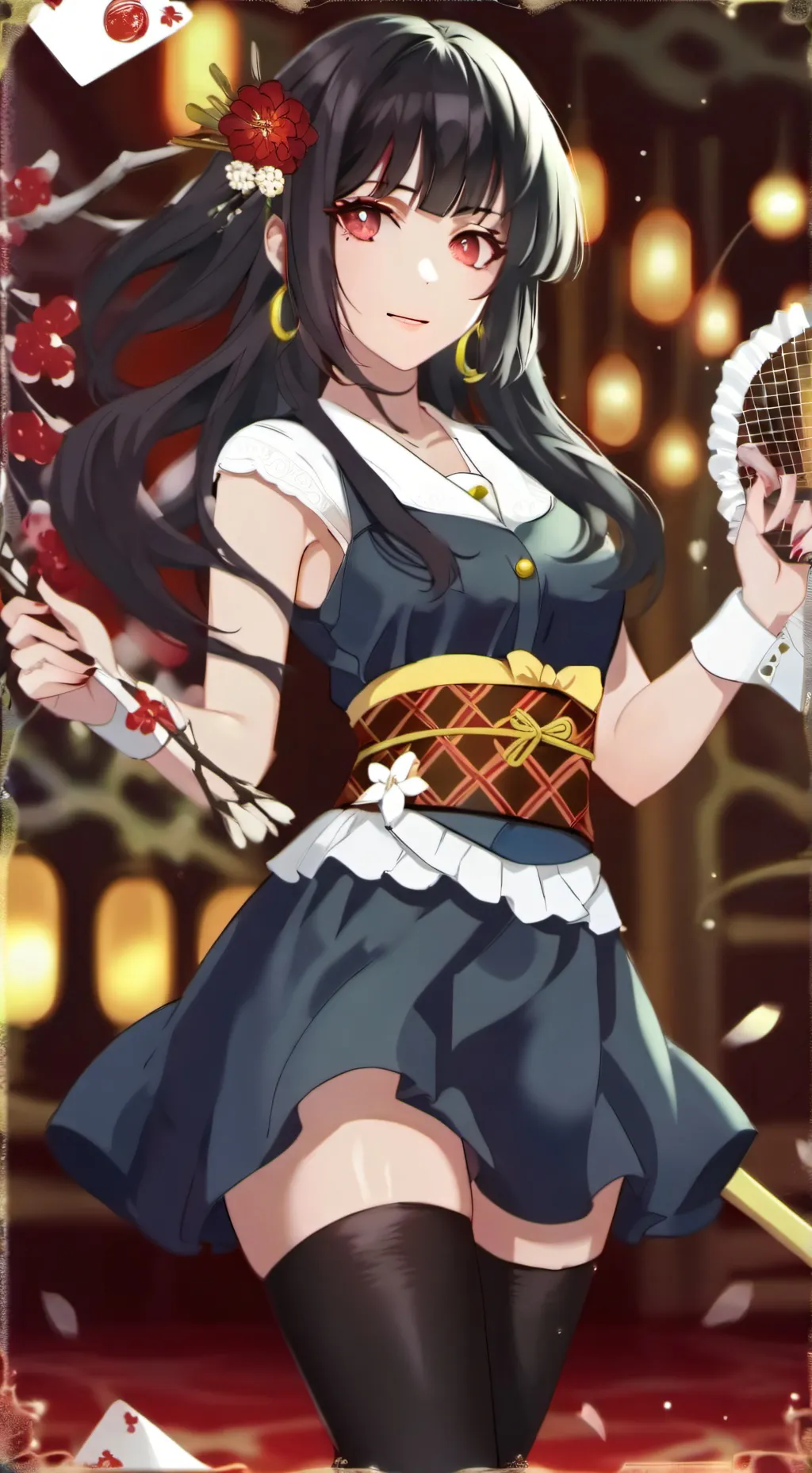 ai character: sakura background
