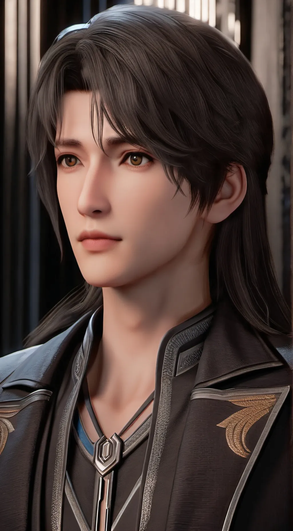 ai character: Skinny boy cJ background